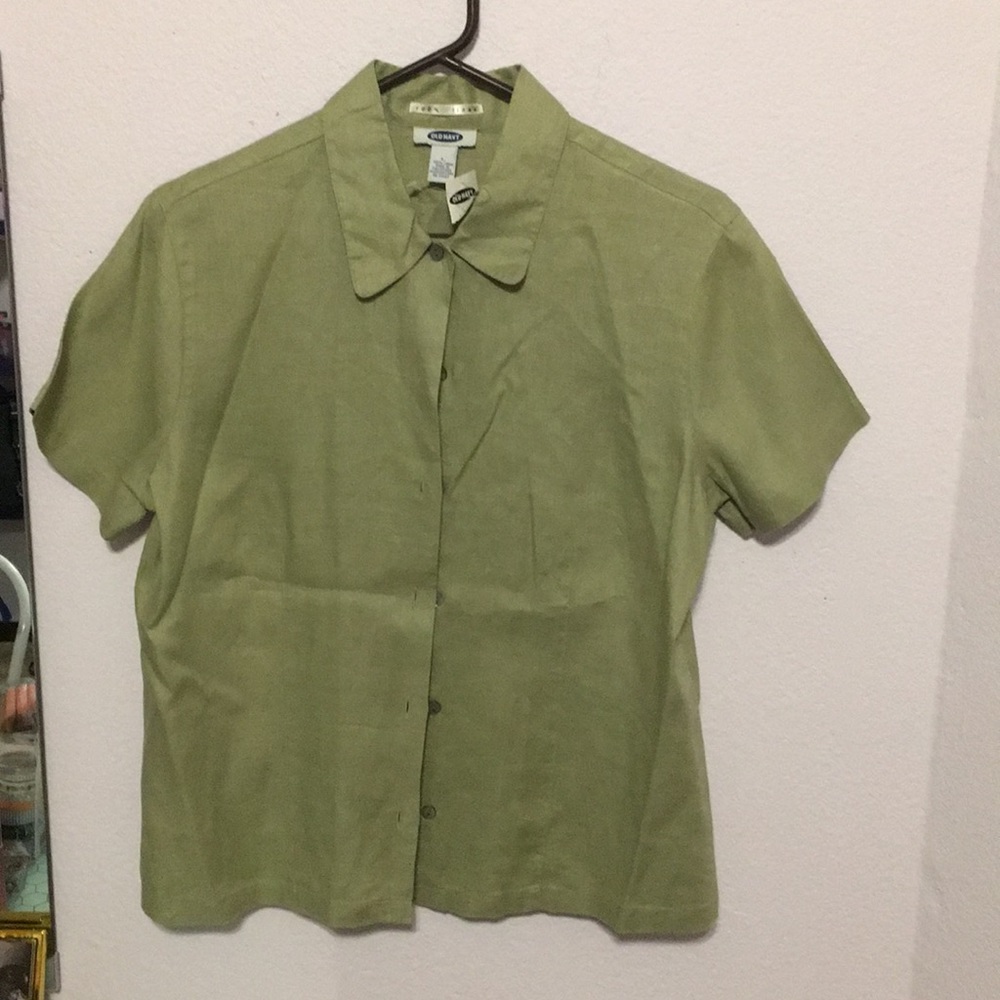 100% linen NWT Old Navy Blouse L